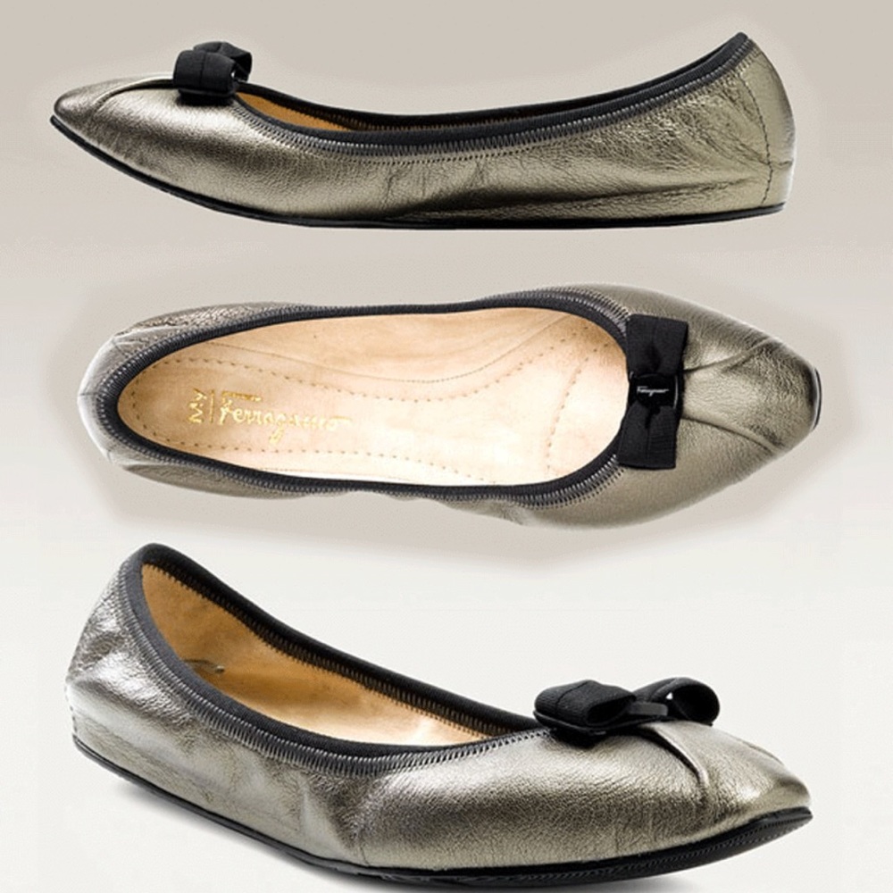 Ferragamo My Joy Ballet Slipper Merucio Kid size 8.5